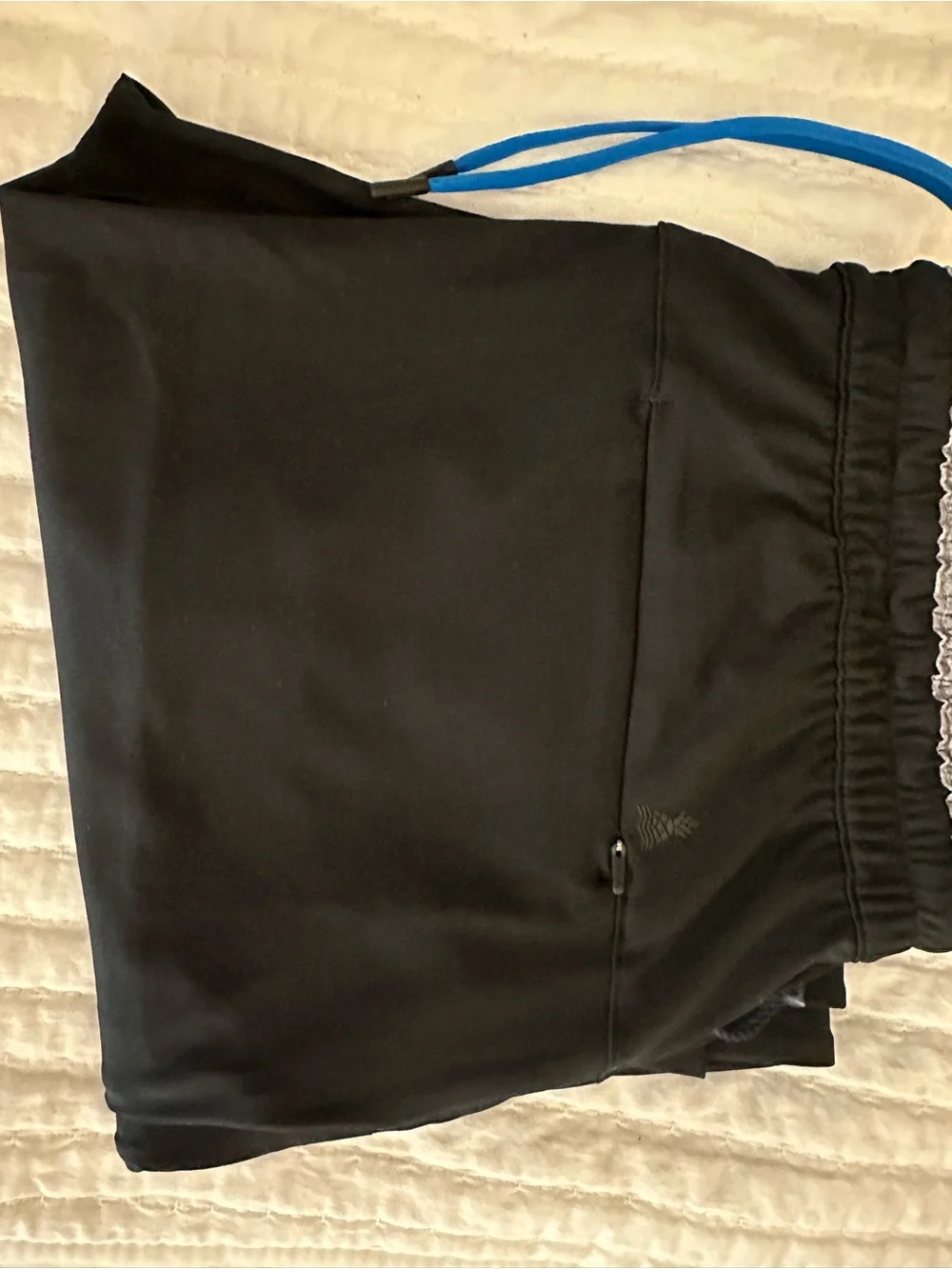chubbies Black Joggers with Blue Drawstring